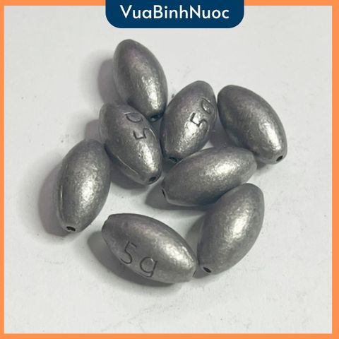 [Ảnh thật]10 viên chì câu cá, chì tròn xuyên tâm nguyên khối chất lượng, trọng lượng chuẩn - Vuabinhnuoc