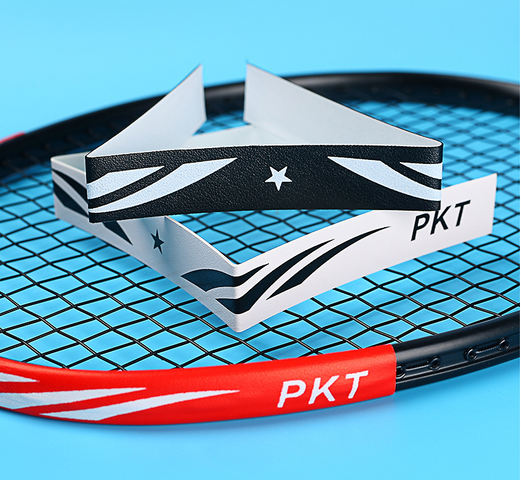 Miếng dán bảo vệ đầu vợt cầu lông PKT TOPO, vợt tennis, da PU chống mài mòn, độ dính tốt, giá rẻ - vuabinhnuoc