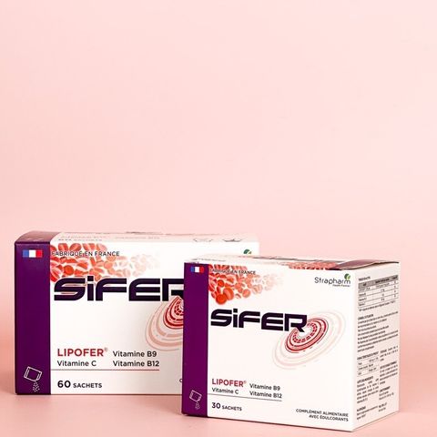 Sifer - Viên Sắt Sinh Học Dạng Bột Hộp 60 Gói Dành Cho Mẹ Và Bé - Hỗ Trợ Thiếu Sắt, Tăng Cường Sức Khỏe