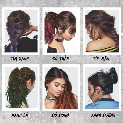Gel Nhuộm Tóc Tạm Thời L'Oreal Colorista - 30ml, Màu Tím, Xanh, Đỏ, Hồng - Dễ Dàng Sử Dụng, Không Amoniac, Không Hư Hại Tóc