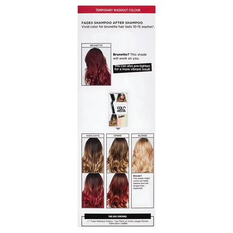 Nhuộm tóc tạm thời Colorista Washout Hair Colour
