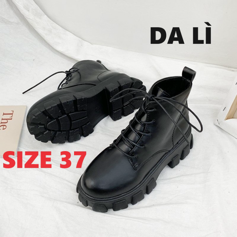 Giày Bốt Nữ Hàn Quốc Cổ Lửng Ulzzang - Phong Cách Cao Cấp Hot Trend, Đế 5cm Thời Trang, Phù Hợp Mọi Diện Mạo