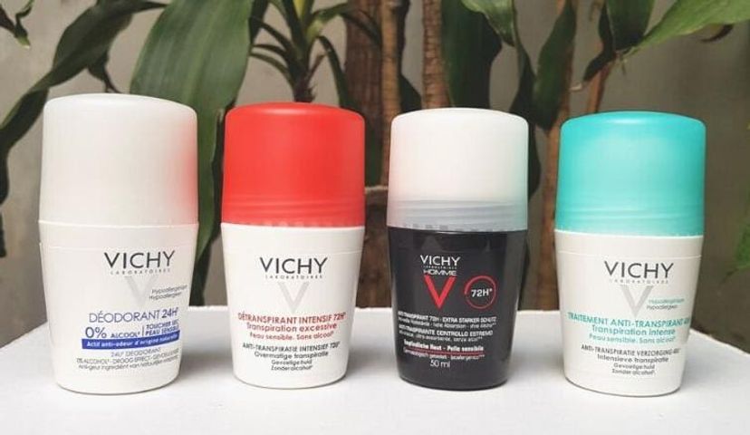 Lăn khử mùi Vichy - Lăn nách khô thoáng Vichy Deodorant Anti-Transpirant 50ml ( XANH-ĐỎ-TRẮNG-ĐEN)