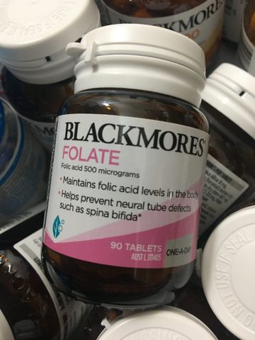 Blackmores Viên Uống Bổ Sung Axit Folic 500Mcg Cho Mẹ Bầu Folate 90 Viên