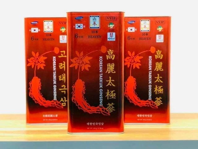 Thiên Sâm Củ Khô Hộp Thiếc 300g - Hồng Sâm Cao Cấp Chính Phủ Korea Taekuk Ginseng, Bồi Bổ Sức Khỏe và Tăng Cường Sinh Lực