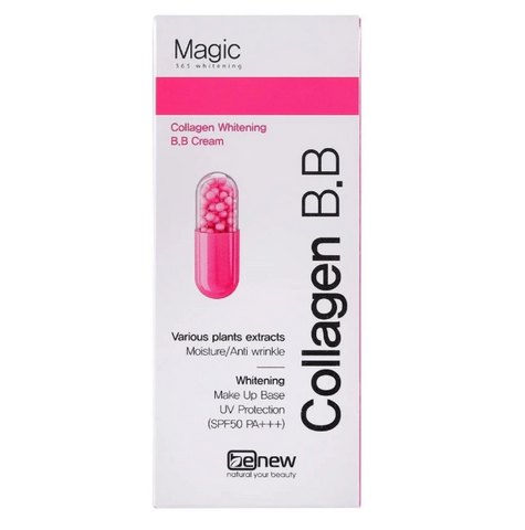 Kem Trang Điểm BB Collagen Benew Whitening 7 in 1 - Kem Lót Chống Nắng SPF 50PA+++ Hàn Quốc 50ml