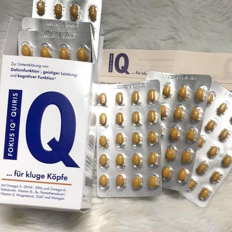 Bổ não tăng trí nhớ Quiris Fokus IQ Đức 120 viên