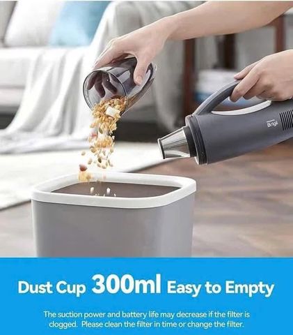 Máy Hút Bụi Cầm Tay Brigii MX30 - Công Suất 100W, Lực Hút 4500Pa, Bộ Lọc HEPA Cao Cấp, Tiện Lợi Cho Gia Đình