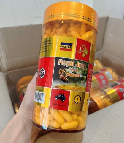 Sữa Ong Chúa Costar Royal Jelly 1610mg - Hộp 365 Viên Tăng Cường Sức Khỏe và Làm Đẹp Da Từ Thiên Nhiên