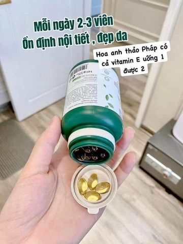 Viên Uống Tinh Dầu Hoa Anh Thảo Nat&Form 200 Viên - Dinh Dưỡng Sức Khỏe & Làm Đẹp - Huile D'Onagre Chính Hãng Từ Pháp