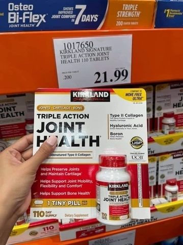 Viên uống hỗ trợ xương khớp Kirkland Joint Health (lọ 110 viên)