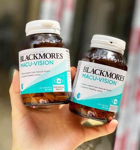 Viên uống bổ mắt Blackmores Macu-Vision hộp 125 viên - Bổ mắt, hỗ thị lực thị lực, giảm mỏi mắt