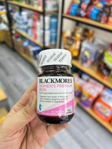 Viên Uống Bổ Sung Sắt Blackmores Women's Premium Iron 30 Viên - Hỗ Trợ Sức Khỏe Phụ Nữ, Ngăn Ngừa Thiếu Máu và Tăng Cường Đề Kháng
