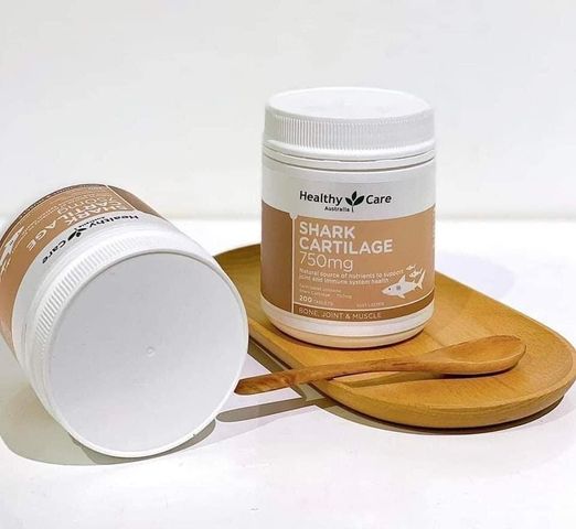Viên Uống Healthy Care Shark Cartilage 750Mg - Hỗ Trợ Sức Khỏe Xương Khớp, Giảm Đau Viêm, Tăng Cường Miễn Dịch - Hộp 200 Viên