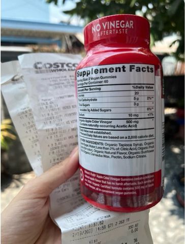 Kẹo Giấm Táo Nature’s Truth Apple Cider Vinegar Gummies 120 viên