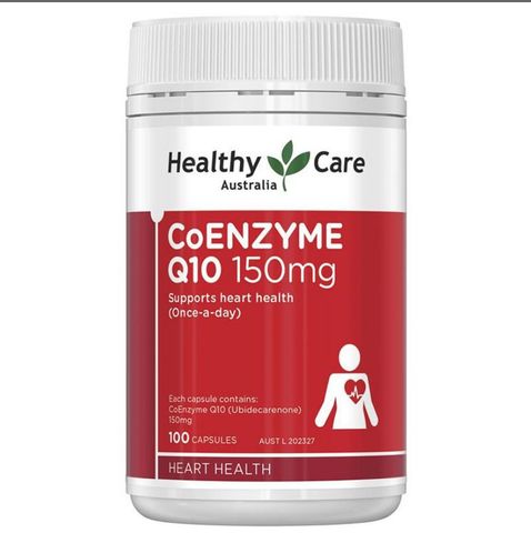 Viên Uống Healthy Care Coenzyme Q10 150mg 100 Viên Chính Hãng Úc – Thực Phẩm Bổ Sung Coenzyme Q10