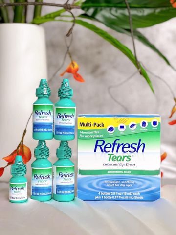 Nước nhỏ mắt Refresh Tears lọ 15ml (4 Ống 15ml + 1 Ống 5ml)