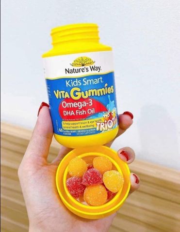 Kẹo dẻo Nature’s Way Kids Smart Omega 3 DHA Trio 60 viên 214639