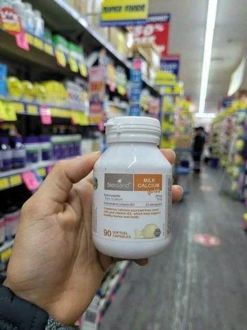 Viên Canxi Milk Calcium BioIsland Cho Bé từ 6 tháng 90 viên