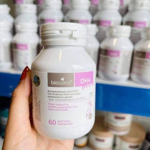 Viên uống DHA Bio Island 60 viên cho mẹ bầu và sau sinh - Hỗ trợ phát triển não bộ và thị giác cho trẻ em
