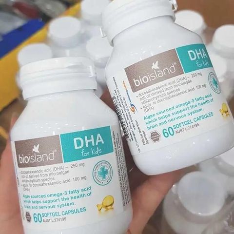 Dầu cá DHA Bioisland cho bé 60 viên (bổ sung omega 3 cho bé)