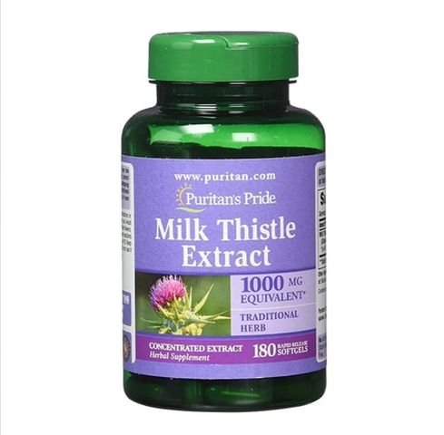 Chiết Xuất Cây Kế Sữa 1000mg - Bổ Gan, Thải Độc, Làm Mát Gan, 180 Viên - Sản Phẩm Từ Puritan's Pride Cho Gan Khỏe Mạnh