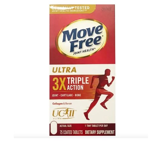 Viên Bổ Sụn Khớp Move Free Ultra Triple Action 75 Viên - Tăng Cường Linh Hoạt Khớp, Hỗ Trợ Sức Khỏe Xương Khớp Tối Ưu