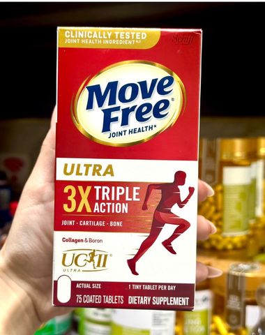 Viên Bổ Sụn Khớp Move Free Ultra Triple Action 75 Viên - Tăng Cường Linh Hoạt Khớp, Hỗ Trợ Sức Khỏe Xương Khớp Tối Ưu