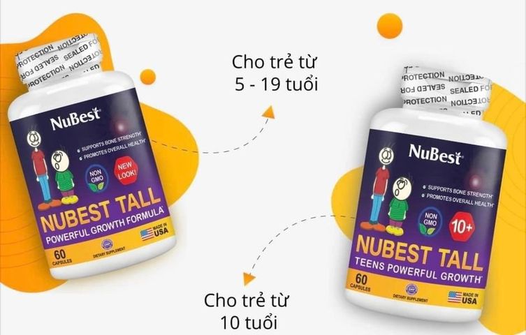 Viên Uống Tăng Chiều Cao Nubest cho Trẻ dưới 10 Tuổi - Hỗ Trợ Phát Triển Chiều Cao Tự Nhiên và Cung Cấp Vitamin, Khoáng Chất Cần Thiết