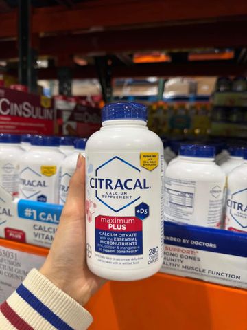 Viên Canxi và Vitamin D3 Citracal Maximum Plus 280 viên - Hỗ trợ sức khỏe xương khớp và hệ miễn dịch hiệu quả từ Bayer Mỹ