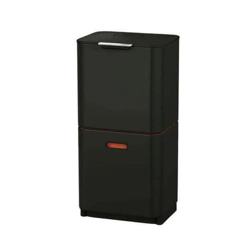 Thùng Rác 2 Ngăn Joseph Joseph 30106 Totem Max 60L Màu Đen Carbon - Thiết Kế Sang Trọng, Đa Dụng Cho Nội Thất và Chụp Hình Sản Phẩm