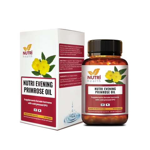 Viên Uống Bổ Sung Nội Tiết Nutri Evening Primrose Oil 60 Viên - Hỗ Trợ Cân Bằng Nội Tiết Tố Phụ Nữ, Dầu Hoa Anh Thảo Nhập Khẩu New Zealand