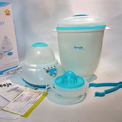 Máy Tiệt Trùng Bình Sữa Kenjo KJ-09N - Đa Chức Năng Tiệt Trùng & Sấy Khô Tự Động, An Toàn Cho Bé Yêu, Công Nghệ Nhật Bản