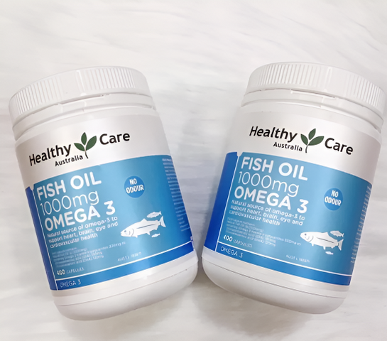 Dầu Cá Omega 3 Healthy Care 1000mg - 400 Viên Hỗ Trợ Sức Khỏe Tim Mạch, Tăng Cường Trí Nhớ, Làm Đẹp Da - Sản Phẩm Úc Chính Hãng
