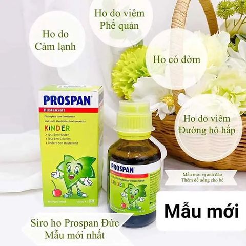 Siro giảm ho, long đờm Prospan Kinder Đức 100ml