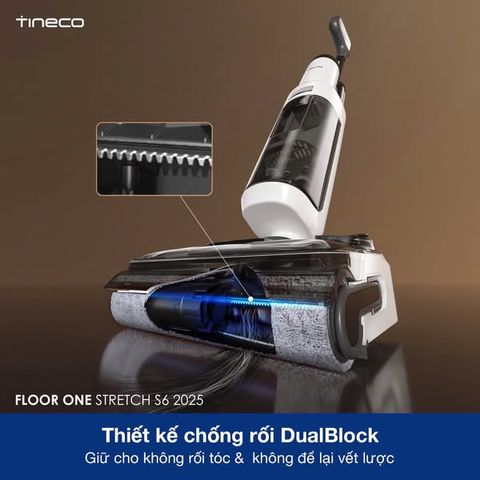 Máy Hút Bụi Tineco S6 Stretch 2025 - Lực Hút Siêu Khủng 20.000Pa, Tự Vệ Sinh, Hút Nước, Công Nghệ Chống Rối Tóc