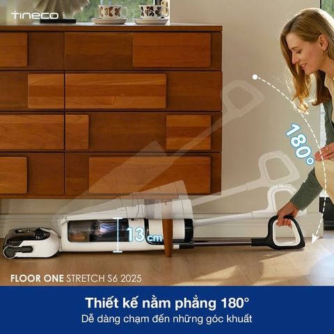 Máy Hút Bụi Tineco S6 Stretch 2025 - Lực Hút Siêu Khủng 20.000Pa, Tự Vệ Sinh, Hút Nước, Công Nghệ Chống Rối Tóc