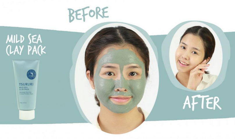 Mặt nạ bùn biển Tsururi Mild Sea Clay Pack 150gr- Nhật Bản.