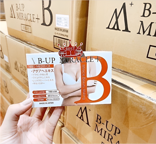 Viên Uống Nở Ngực, Mông B-Up Miracle 60 Viên - Tăng Estrogen, Làm Đẹp Da, Hỗ Trợ Quyến Rũ Tự Nhiên, Sản Phẩm Nhật Bản Chính Hãng