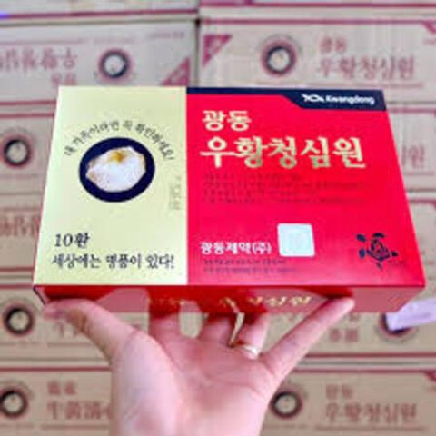An Cung Ngưu Kwangdong Hàn Quốc - Viên uống hỗ trợ sức khỏe tim mạch và tuần hoàn máu, 10 viên/hộp, dạng viên nén dễ sử dụng