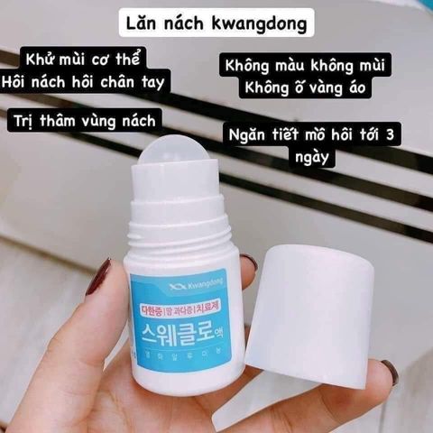 Lăn Khử Mùi Kwangdong Hàn Quốc 30ml - Khử Mùi Hiệu Quả, Ngăn Mồ Hôi Đến 72 Giờ, Sản Phẩm Đa Năng Cho Nách, Tay, Chân