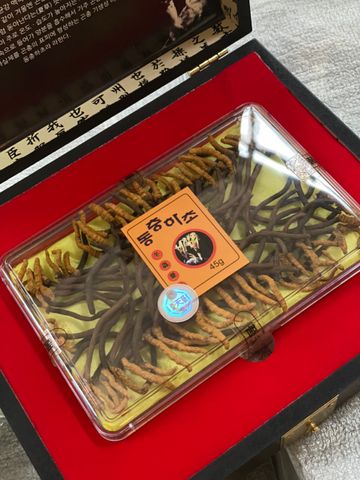 Đông Trùng Hạ Thảo Nguyên Con Cordyceps Militaris Dong Chung Ha Cho Gold Hàn Quốc