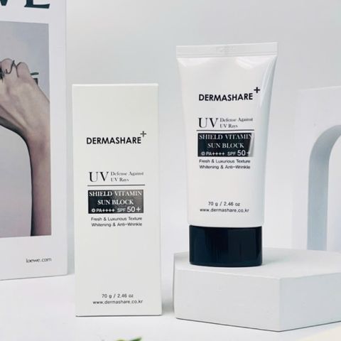Kem Chống Nắng Dermashare UV Shield Vitamin Sun Block SPF50+ Pa++++ 70ml - Bảo Vệ Da Tối Ưu, Không Nhờn Rít, Dưỡng Ẩm Chuyên Sâu