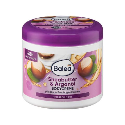 Kem Dưỡng Thể Balea 500ml - Body Lotion Dưỡng Trắng Da Sheabutter & Arganöl, Mùi Thơm Mát, Dưỡng Ẩm, Từ Đức