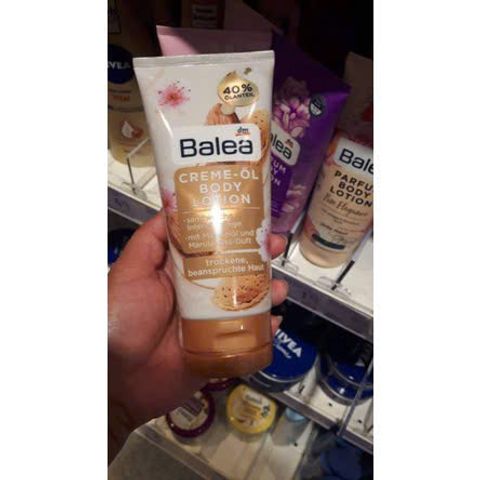 Kem Dưỡng Thể Balea 200ml - Body Lotion Trắng Da, Hương Thơm Mát, Chăm Sóc Da Mềm Mại, Xuất Xứ Đức