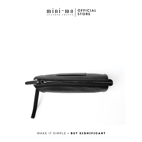 Túi Đeo Chéo MINI-MO M-YTHICAL Da Bò Black Patent Cao Cấp, Phong Cách Trẻ Trung Hiện Đại. SBAG-03