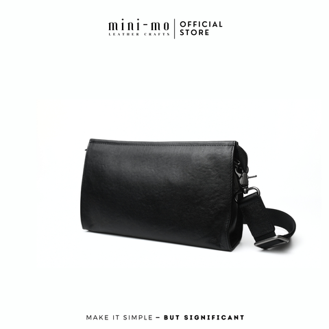 Túi Đeo Chéo MINI-MO M-YTHICAL Da Bò Black Patent Cao Cấp, Phong Cách Trẻ Trung Hiện Đại. SBAG-03