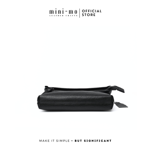 Túi Đeo Chéo MINI-MO TOP FOLDED Da Bò Black Patent Cao Cấp, Phong Cách Trẻ Trung Hiện Đại. SBAG-02