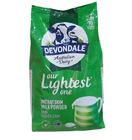 Sữa bột Devondale tách béo Our Lightest One 1kg của Úc.