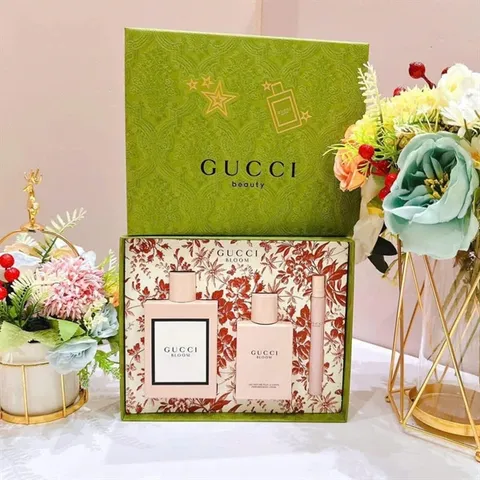 Set nước hoa  GUCCI BLOOM EDP 100ML + 10ML + BODY LOTION 100ML